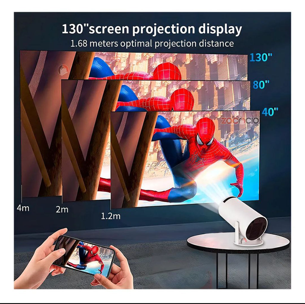 Proyector Smart HY300 - Cine Portátil HD 180°